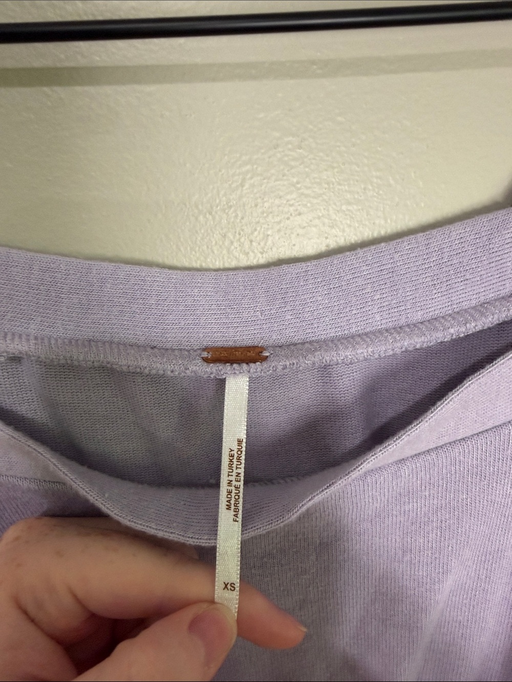 Free People Lavender Golden Tee Women's Top XS - Picture 5 of 7